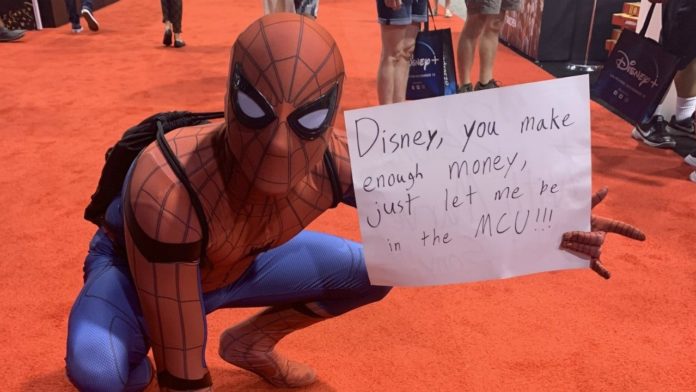 fans protesting spider-man's exit from the mcu